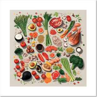 A burst of vitality: Healthy foods that nourish body and soul Posters and Art